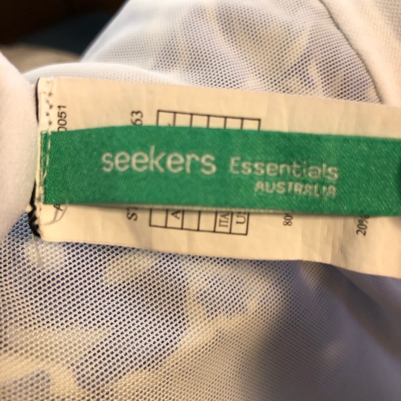 Seekers One Piece Tummy Control Panel Blue White Batik Sweetheart Swimsuit 12 - Picture 8 of 9